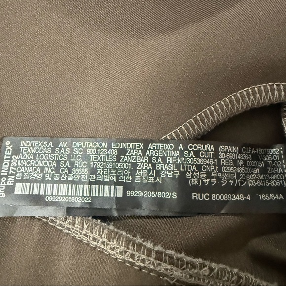 Zara jacket faux suede fur gray small preowned - Picture 10 of 12